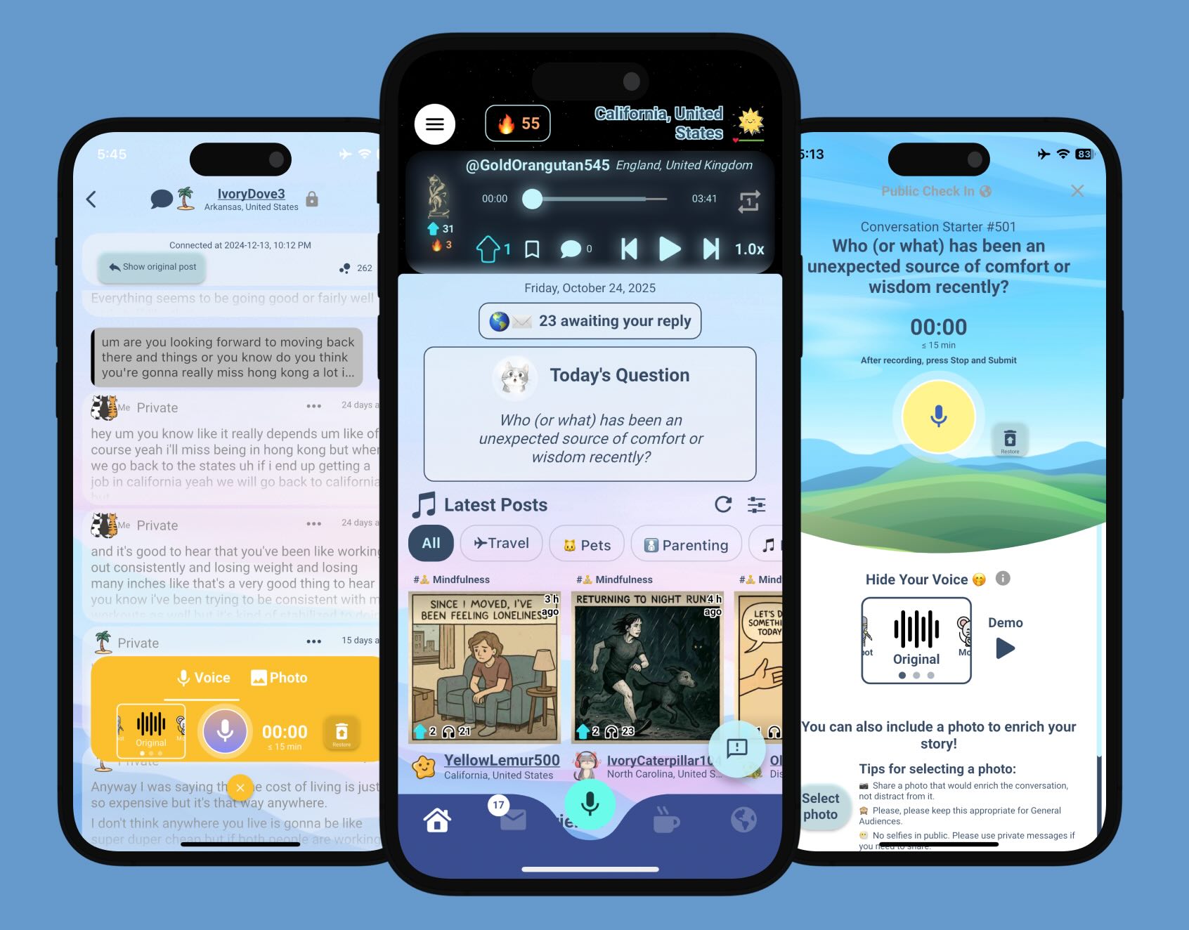 Bubblic app screenshots