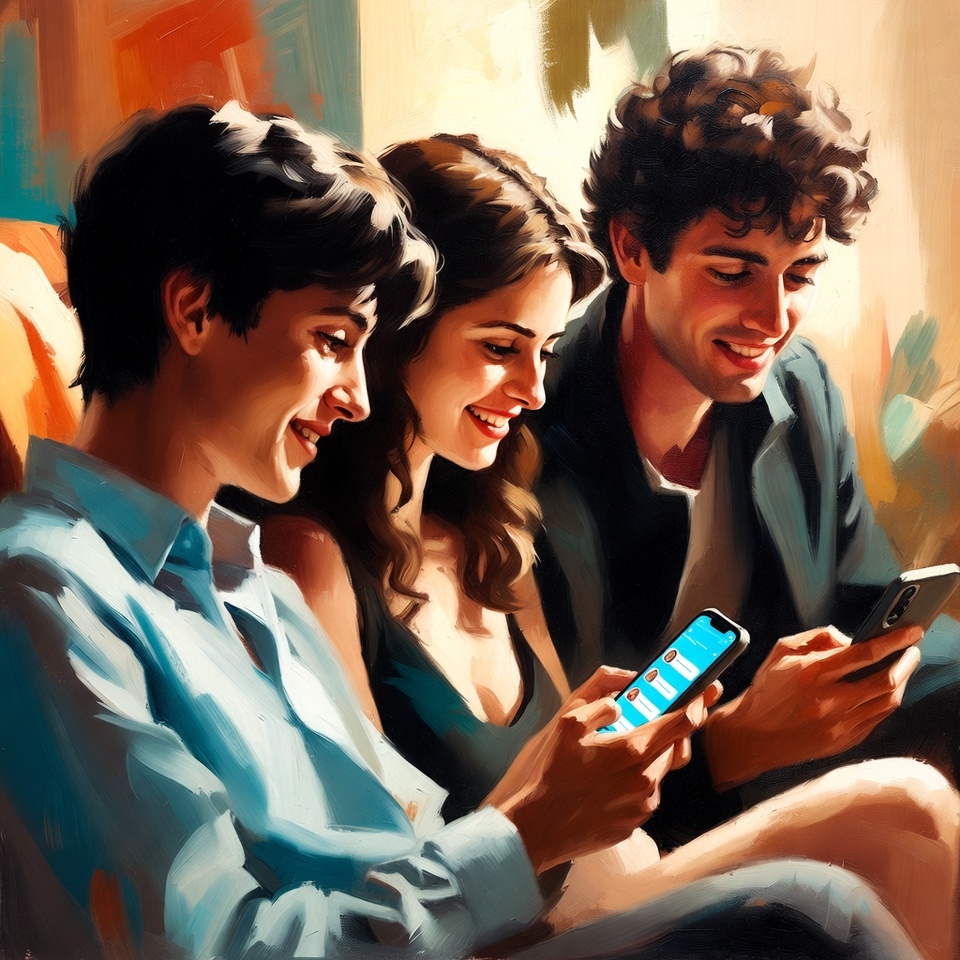 Group of friends who connected through friendship apps enjoying time together.