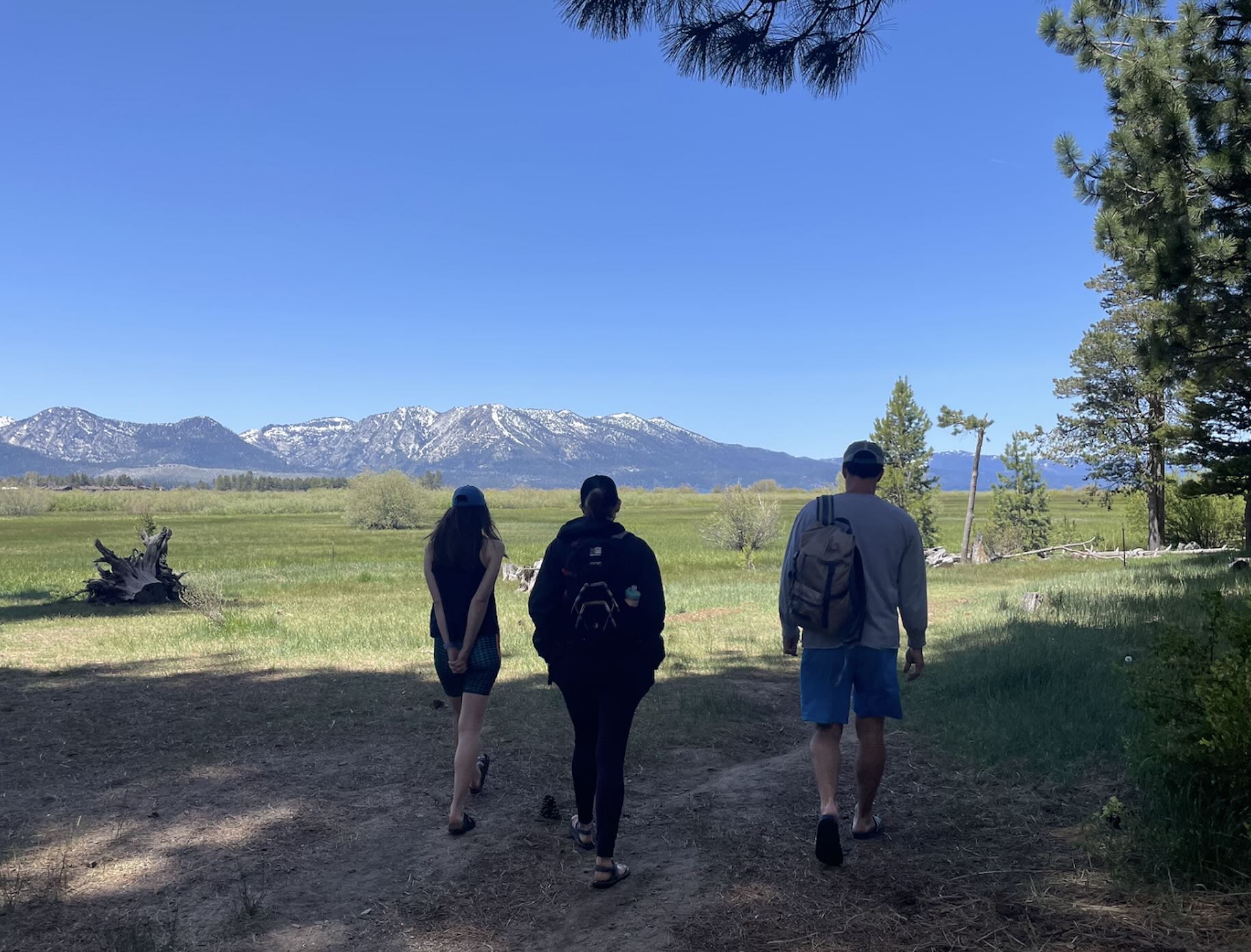 Hiking in Lake Tahoe with friends - a happy memory!